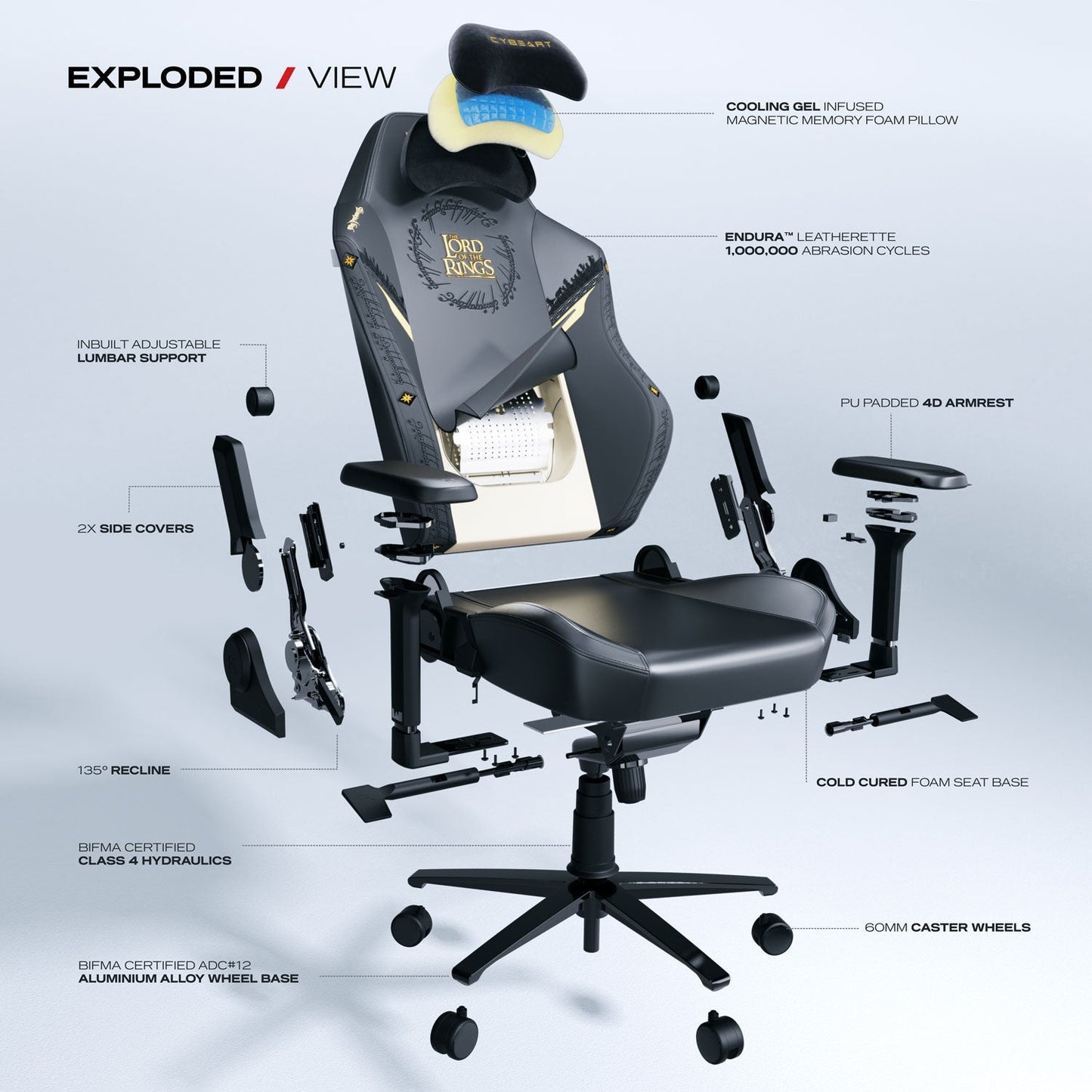 The Lord of the Rings (Black Edition) Gaming Chair