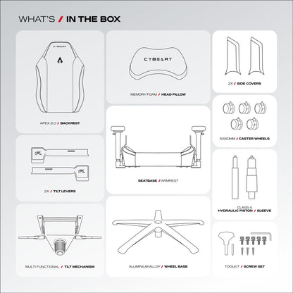 Apex Series - Ghost Edition Gaming Chair