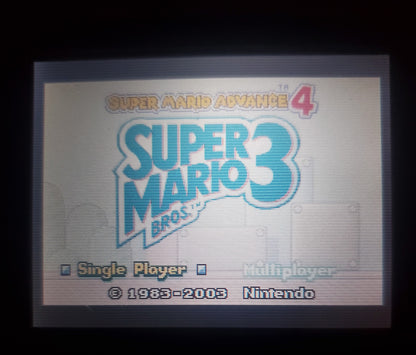 Super Mario Bros 3 and E-Reader Levels GBA Video Game Boy Advance